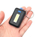 Portable Mini COB LED Keychain Flashlight 3 Mode Key Chain Keyring Flash Light Lamp Torch Pocket Emergency Light （Batteries not included）. 