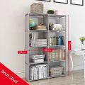 Foldable Bookshelf Open Bookcase, Space-Saving Storage Book Shelf Organizer Rack For Study Room, Office Library. 