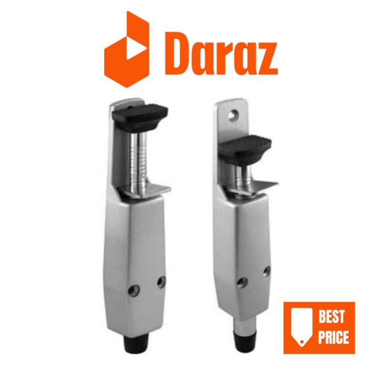 "Premium%20Heavy%20Duty%20Foot-Operated%20Door%20Stopper%20%7C%20Aluminum%20Finish%20Step-On%20Holder%20%7C%20Durable%20Zinc%20Alloy%20Construction,%20Non-Marking%20Rubber%20Tip%20%7C%20Spring-Loaded%20Kick-Down%20Mechanism%20%7C%20Ideal%20for%20Industrial,%20Storefront,%20Commercial,%20Residential%20Use"%20-%20Image%203