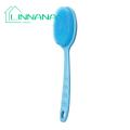 Long Handle Bath Brush Silicone Body Scrubber Exfoliator with Handle Gentle Back Bath Brush for Deep Cleansing Blood Circulation Shower Loofah for Silicone Back Scrubber for Men Shower. 