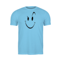 RiseUp Store - Smiley Face Printed Mens Trendy Unique Style Soft & Confertable Fabric Round Neck Half Sleeves Shirt For Men. 