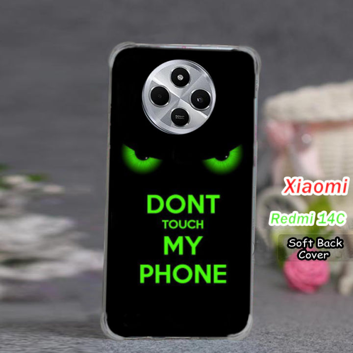 Xiaomi Redmi 14C Back Cover - Dont Touch 2Gud Soft Phone Case For Boys