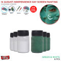 14th August Face Paint Poster Color, Bottles Green White Color For Pakistan Flag Hands, Faces Painting Happy Independence Day Celebration Paper Paints Colour Cosplay Supplies 14 Aug Items Jashan E Azadi Rang Pak Parcham Star & Moon Jhanda Colors. 