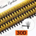 Lvcheryl Thick Self Grafted Eyelash Extension Set Kits With Glue Tweezers Segmented False Eyelash Individual Eyelashes Free Tools. 