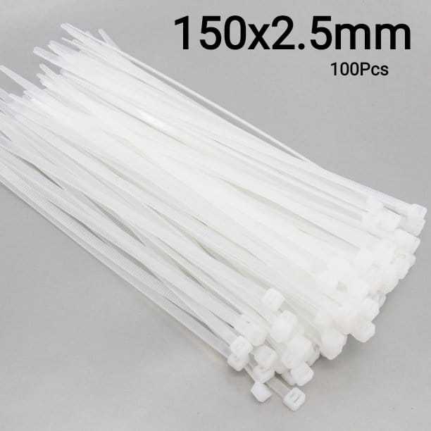 Self lock Crystal Clear White Nylon Cable Tie Nylon Cable Ties Plastic Tie Self Adhesive Cable Tie Zip Tie Cable Wire H er Car Wheel Cup H er Strap Network Cable Cord Wire Tie Zip Strap Plastic Power Tools