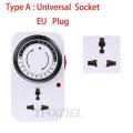 24 Hour Programmable Timer Switch Universal Socket Timer 220V 10A. 
