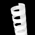 Pack of 100 – Plastic Binding Spirals (Comb) 21 Rings 6mm White – Durable Spiral Comb for Document Binding up to 25 sheets Booklets, Reports & More. 