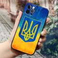 Ukraine Flag Black Silicone Phone Case for Apple IPhone 15 12 11 13 14 Pro Max Mini XS X 8 Plus Soft Cover Ukrainian Flag Fundas Sandmdm. 