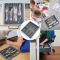 Drawer Kitchen Drawer Organizer Silverware Holder Storage Rack Organizer Box Utensil Organizer Cutlery Organizer Tray Plastic Flatware Organizers. 