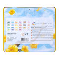 Deli Color Emotion Ergonomic Smooth Pre-Sharpened Color Pencils Tin 3.0mm Lead. 