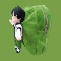 Green Color Ben 10 Plush Backpacks School Bag Stuffed Cartoon Character Bag for Children. 