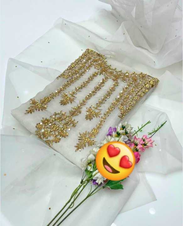 MSJ%20Fabrics%20New%20Arrival%203%20Pcs%20Fancy%20Handmade%20Embroidery%20Organza%20Unstitched%20Dress%20For%20Women/Ladies%20-%20Image%208