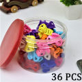 36 HAIR CHUTKI HAIR CATCHER SMALL BUTTERFLY MULTICOLOR JAW CLIP FOR GIRLS  / BABY GIRLS HAIR CATCHER / SMALL PLASTIC HAIR CLUMPS. 