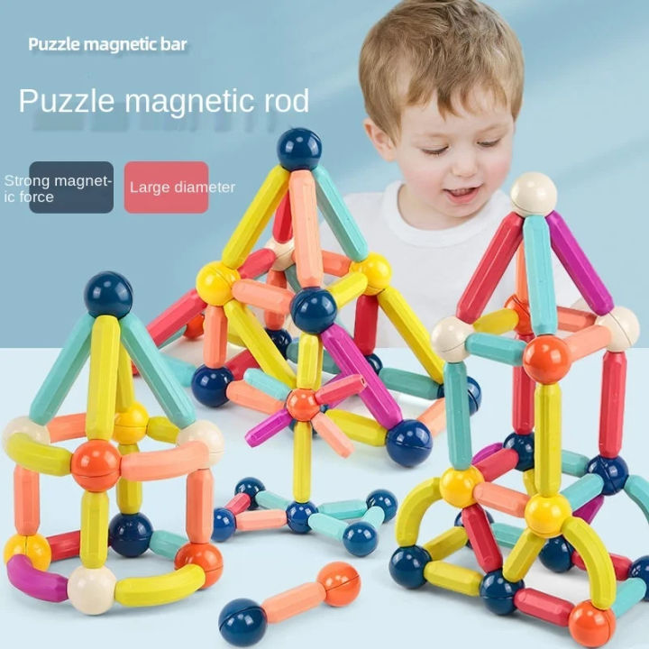 Magnetic Building Blocks 25pcs Set Learning Activity Toy For Kids