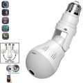 WiFi Flexible Light Bulb Camera 1080P HD Wireless 360 Degree Panoramic Infrared Night Vision WITH V380 APP. 