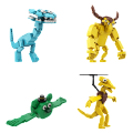 Gobricks Garten Of Banban Bricks Game Green headed monster Flamingo MOC Model Building Blocks Children's Educationa Gifts. 