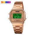 SKMEI New Women Fashion Watches Digital Waterproof Watch Stainless Steel Wristwatches For Women  1647. 