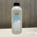 Cute Panda Bear Cup 1000ml Water Bottle Straw Transparent Water Bottle Drinkware. 