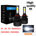 1 Pair LED H1 H8 H9 H11 H4 8000K  9005 HB3 9006 HB4 H7 Car Headlight 10000LM Auto LED Headlight. 