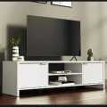 Console Table TV Stand for TVs up to 48 - 60 Inches,Height 18 inches and Depth 12 inches with Wire Management and Storage Space (AFK GROUPS). 