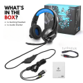 FunBug Gaming Headset Headphone with Noise Cancelling Microphone ~ Over the Ear Gaming Headphones with Stereo Sound & Bass for Pubg Mobile PC Laptop Computer PlayStation4 Xbox PS4 PS5 Nintendo Switch, MAC OS ~ By FunBug. 