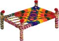 Decorative Handmade Charpai Village Collectible Traditional Folk Art Tabletop Decoration. 