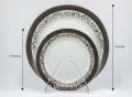 Ceramic plate with design, imported, dinner plates, home use, office use and gifts. 