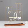 Iron Jewelry Organizer Stand Metal Large Storage Multi Tiers Display Rack Hanging Holder for Bangles Necklace Pendant Women Girls Gift. 
