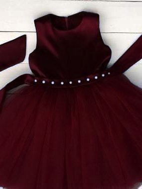 Cute%20Baby%20Frock%20with%20beads%202024%20(baby%20girl%20fancy%20dress%20birthday%20frock%20partywear%20Red%20and%20Wine%20Red%20Color)%20-%20Image%203