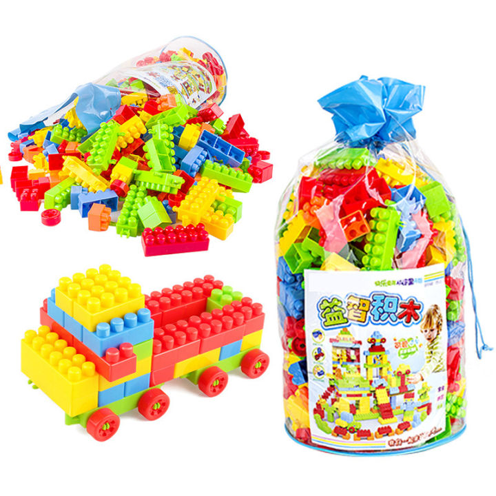 300 Pcs  Interlocking Linking Stick Building Blocks Toy Set Creative Educational Construction Puzzle Smart Assembling Toys for Kids Boys Girls Learning Problem Solving Brick Buildings Block Children Play Fun Game Alphabetical Word Number ABC Alphabet