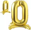 SELF STANDING NUMBER FOIL BALLOON IN GOLDEN COLOR ( 32 INCH IN SIZE ). 