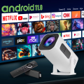 P330 Android 11 280 ANSI Projector Native 720P support 1080P 4K Wifi6 BT5.0 Cinema Outdoor Portable Mini Projetor Upgrated P30 HY300. 