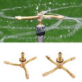 1Pc 2/3/4 Arm 360°Automatic Rotary Whirling Sprinkler Garden Lawn Irrigation Watering Nozzle Spray Rotating Brass Sprayer Creek. 