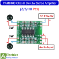 PAM8403 5V Class D Mini Digital Stereo Amplifier Module 3W+3W Audio Board for 4Ω & 8Ω Speakers, Low Noise High Efficiency Sound Amplifier for DIY Audio Projects, Arduino & Portable Speakers (2/5/10 Pcs) by Electrica. 