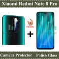 Xiaomi Redmi Note 8 Pro Glass Protector Tempered Glass Screen Protection Polish Glass + Back Camera 9H Gorilla Flexible Protector For Xiaomi Redmi Note 8 Pro. 