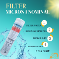 AQUA CLEAR FILTER CARTRIDGE MICRON 1 NOMINAL FINE , DUAL PRPOSE FOR FILTRATION OF WATER & MOST CHEMICALS , HOT AND COLD SUITABLE FOR APPLICATIONS UPTO 28 DEGREE CELCIUS , PPF 1 MICRON AVAILABLE IN DIFFERENT PACK , BEST AND LATEST WATER FILTER  CARTRIDGE .. 