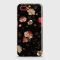 Dark Rose Vintage Flowers 3D Print Case For Oppo A3S. 