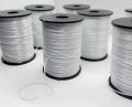 White Stretchy Elastic String Cord Thread for Jewelry Making Beading Bracelet Wire (0.5 mm). 
