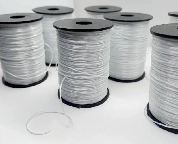 White Stretchy Elastic String Cord Thread for Jewelry Making Beading Bracelet Wire (0.5 mm)