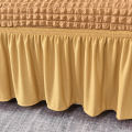 Soft Elastic Bubble Cloth Universal Sofa Cover Breathable Thick Slipcover Protector 3+1+1=5 seater. 