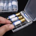 5-Grid Battery Case for AA / AAA Small Size Battery Holder Box Home Drawer Organizers Transparent Dustproof Battery Container Flip-Open Plastic Storage Case. 