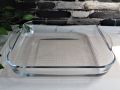 Toronto Large Square Baking Dish Clear Glass Serving Bowl Soup Bowl Pizza Baking Dish 12.5 Inches. 