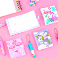Cute Pocket Note Pad Notebooks With Pen A7 Size. 