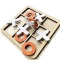 Wooden Tic Tac Toe Game – Classic Wooden X and O Board | Educational Wooden Mind Game for Kids | Indoor Family Puzzle Toy. 