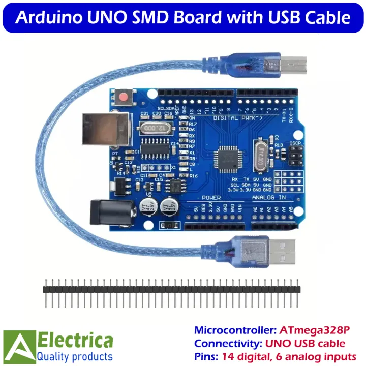 Arduino%20UNO%20R3%20SMD%20Edition%20with%20USB%20Cable%20%7C%20ATmega328P%20Microcontroller%20Development%20Board%20for%20Robotics,%20IoT%20&%20DIY%20Projects%20by%20Electrica%20-%20Image%203