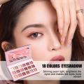 18 Colors Nude Shimmer Eyeshadow Palette Matte Pigment Shimmer Diamond Eye Palette. 