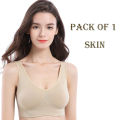 Seamless Bras for Women Stretchable and Non-Padded Bra for Casual Use in M L XL 2XL Sizes. 
