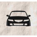 Honda accord Decal Sticker Vinyl 6 inch black. 