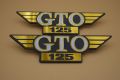 Kawasaki GTO 125 2 Stroke Down Model Front Tanki Tapa Monogram In Metal Made In Thailand (4pcs) in pack. 