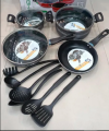 Non Stick Set - 13 Pcs - Cookware Set - Red and Black - Kitchen Set. 